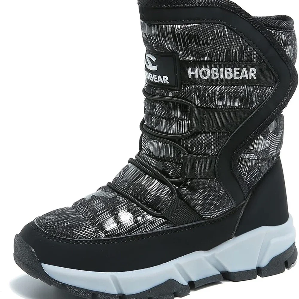 GUBARUN Boys Snow Boots Winter Waterproof Slip Resistant 4.5/ 393